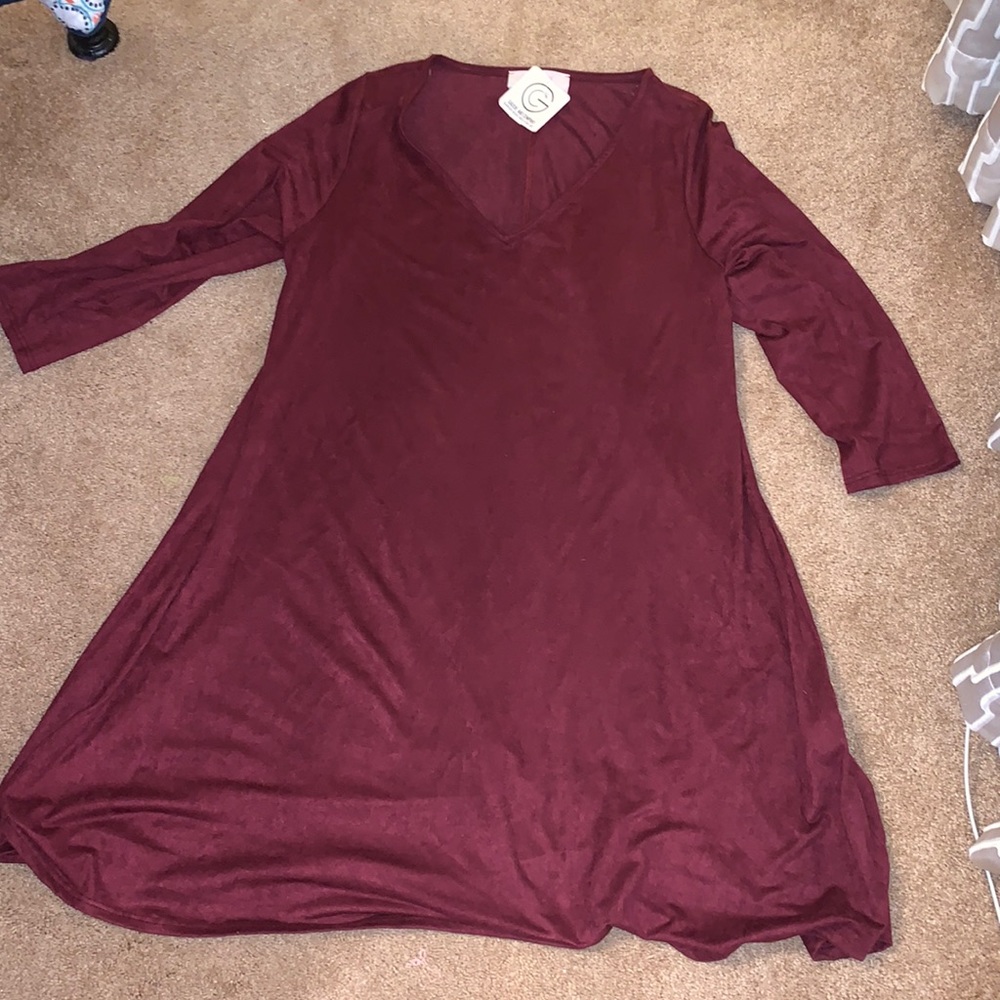 Maroon dress NWT